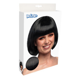 Paruka černé mikádo s ofinou